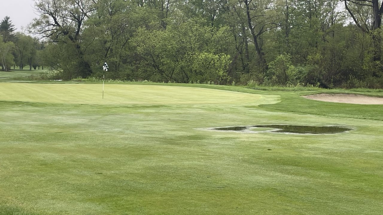 Course is open with wet conditions – cart path only