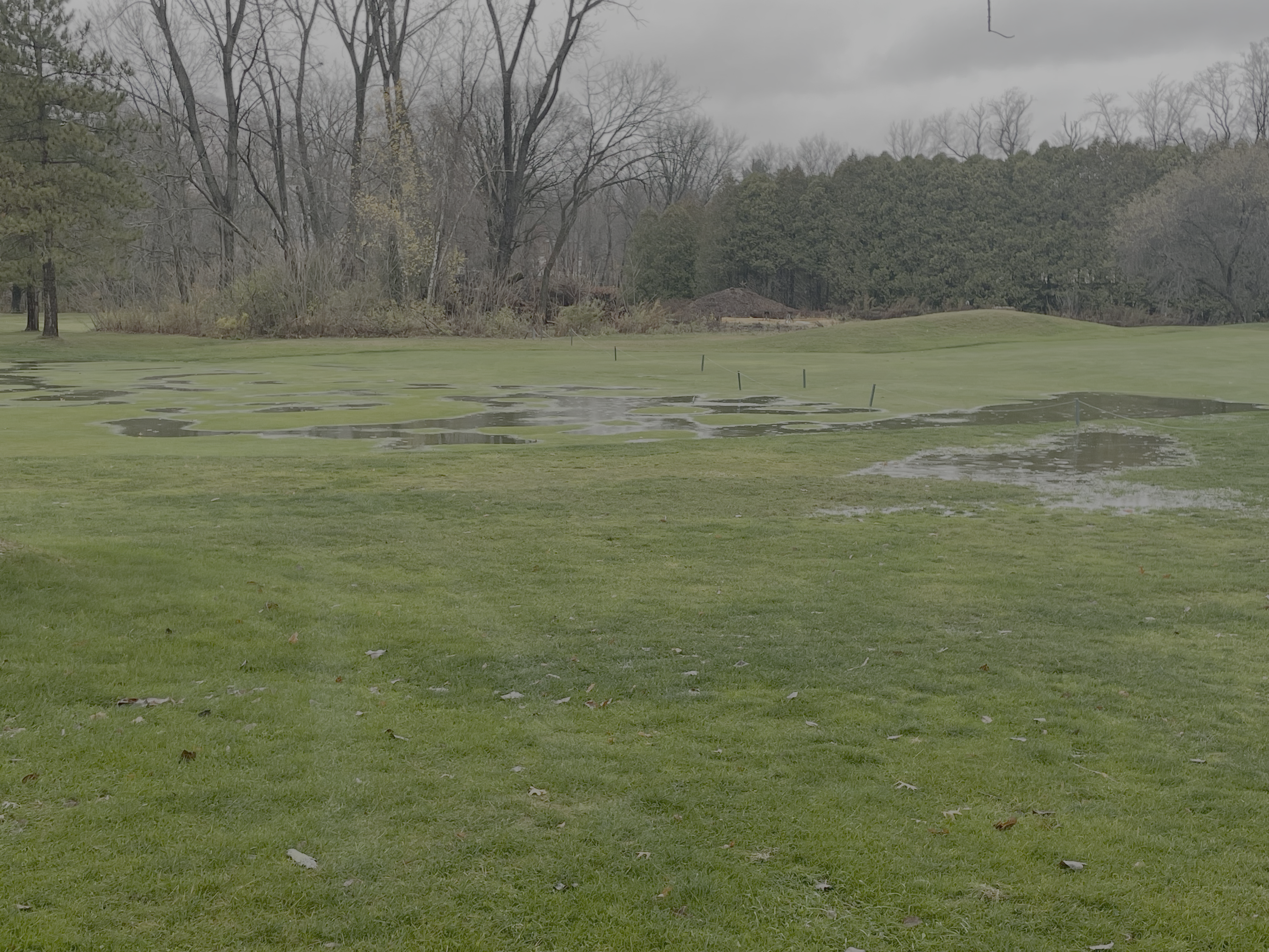 Due to heavy rain the course will be closed today